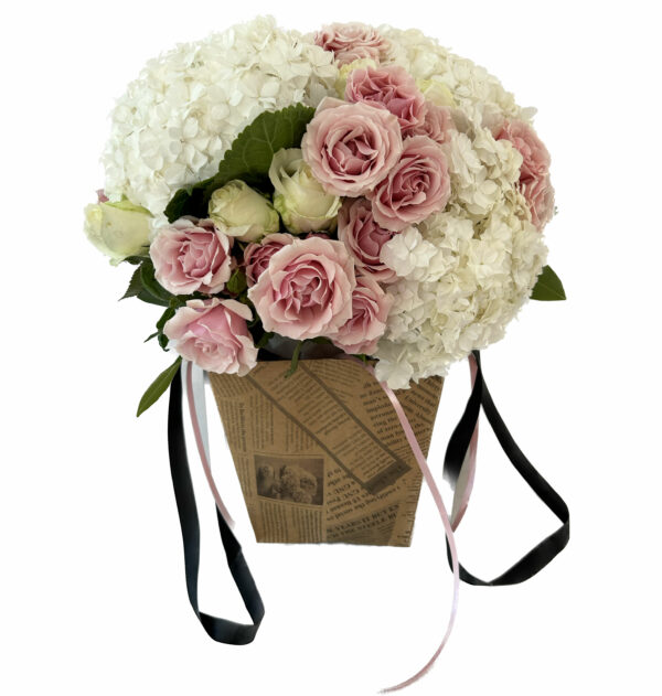 bouquet d'anniversaire rose tendresse